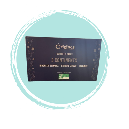 [rev-coffret-café] Coffret café "3 continents"